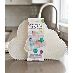Melii Countertop Drying Rack - Cloud Design - For Baby Bottles, Dishes & Cutlery